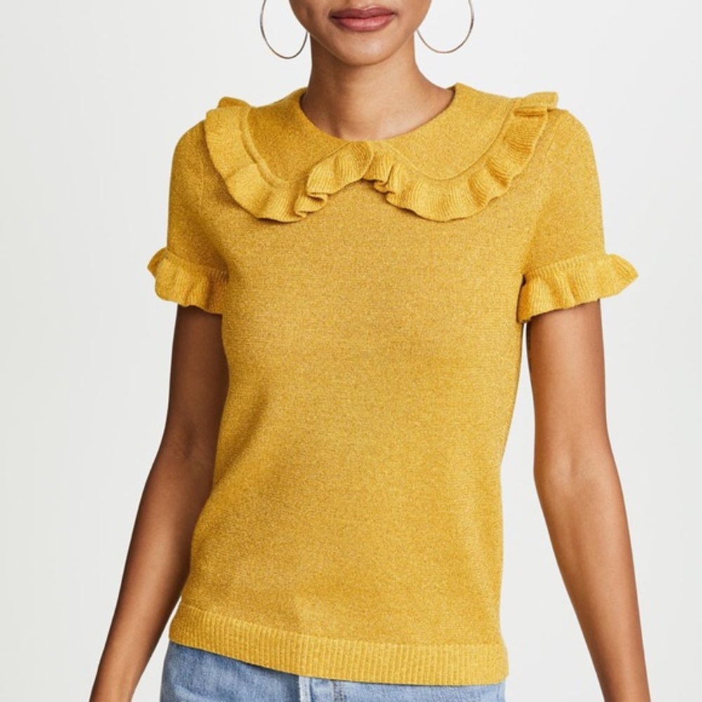 $570 Shrimps gold sweater